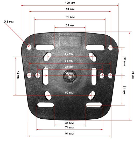 Base à clipser Spécial Float Tube + Porte Sonde